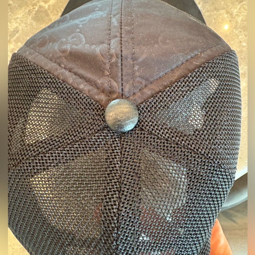 Gucci Authentic Black Monogram Cap - image 4